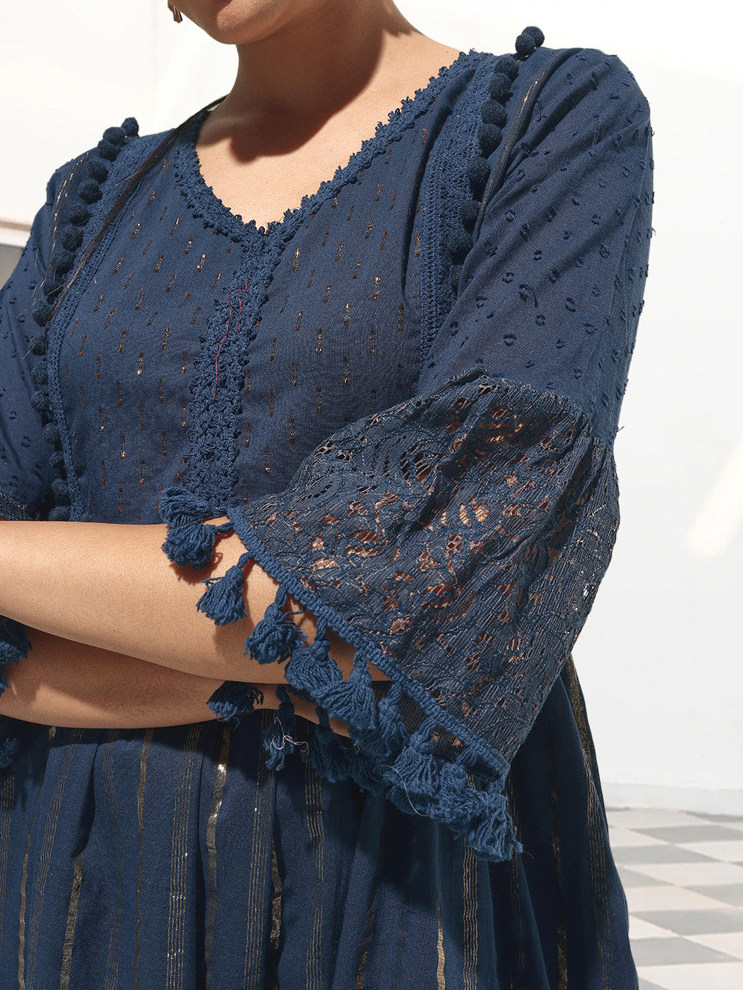 Ishin Women Navy Dress