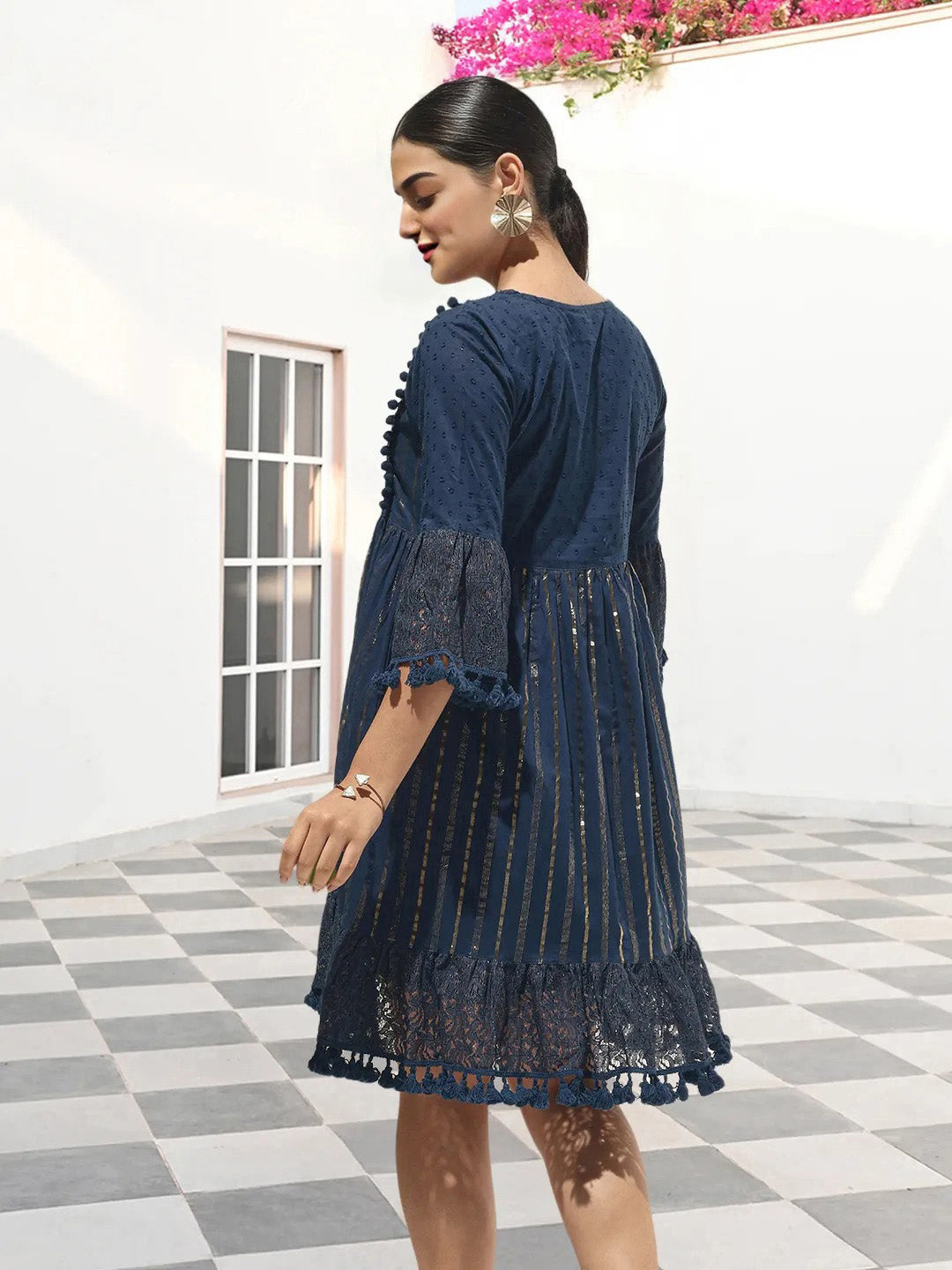 Ishin Women Navy Dress