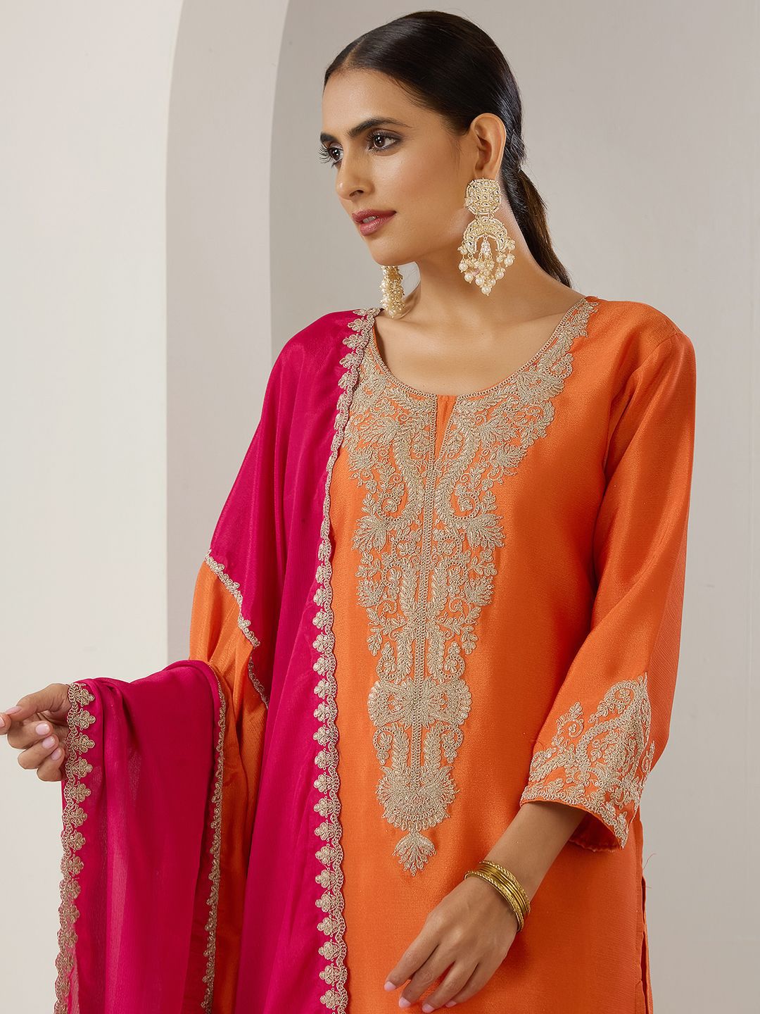 Mulakaat zari embroided shahara Set