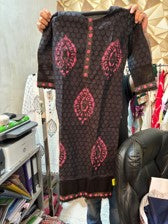 Ishin Silk Embellished Salwar Suit Dupatta Material  (Un-stitched)