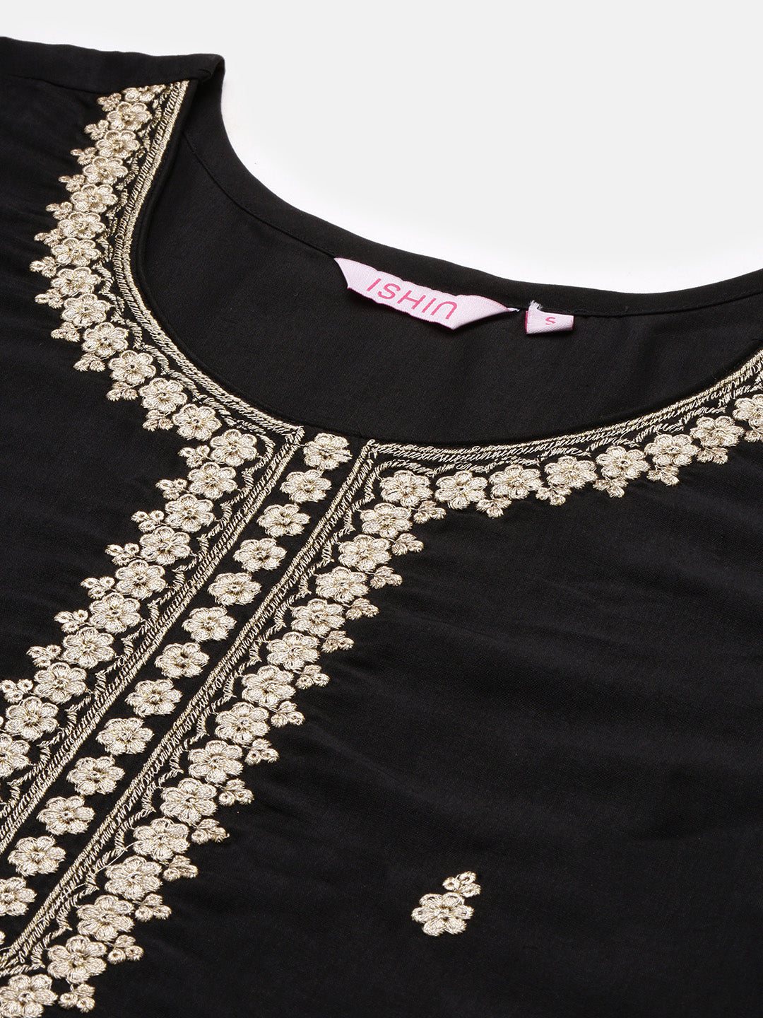 Ethnic Motifs Embroidered Kurta & Trousers With Dupatta