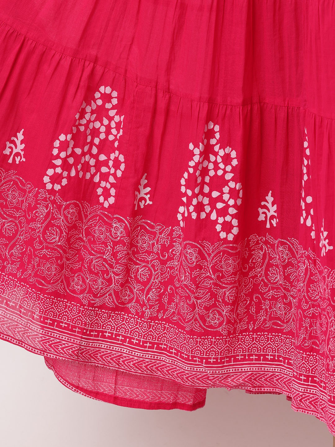 ISHIN Women Pink Cotton Dress