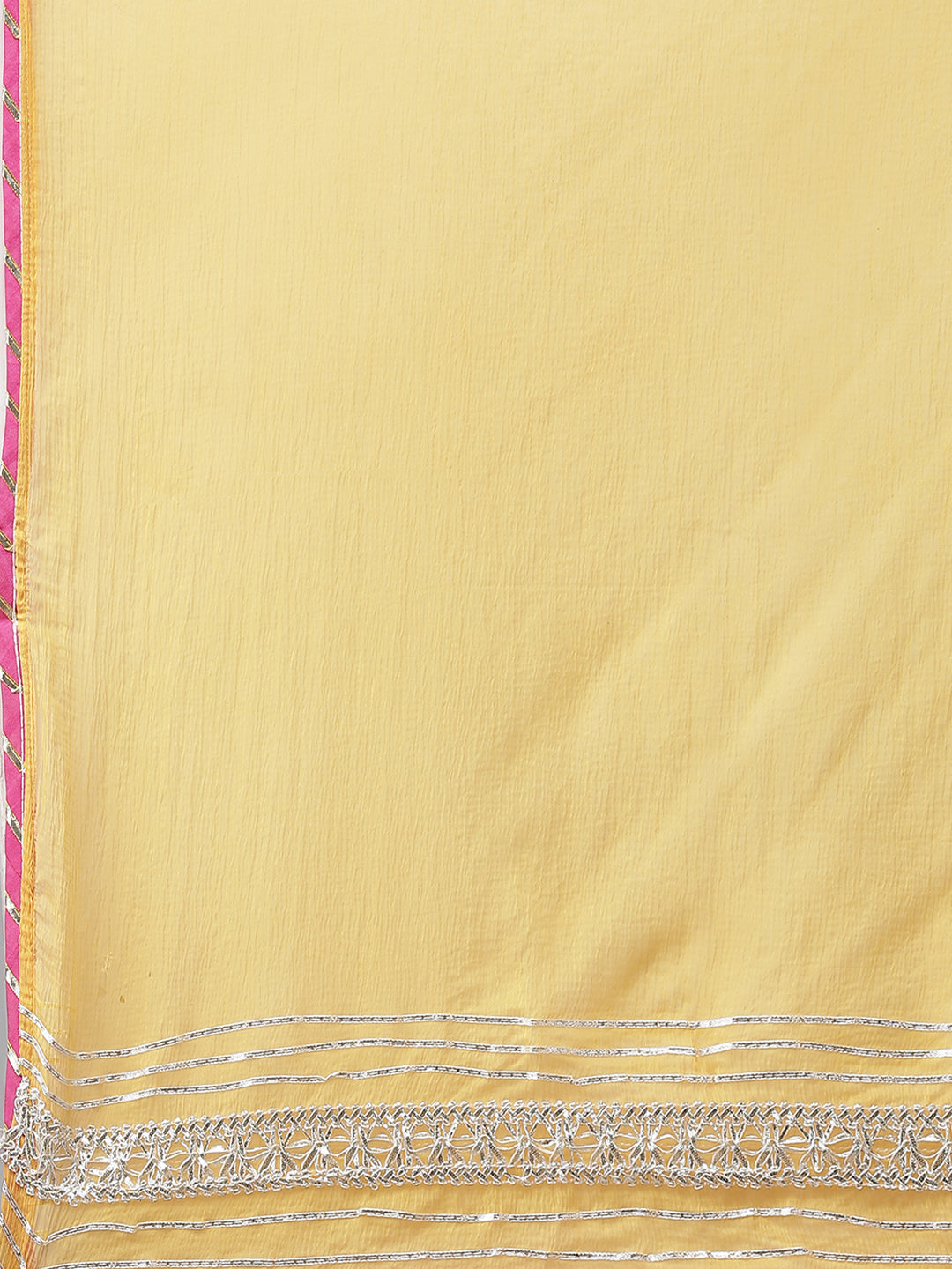 Rich Yellow Gotta Patti Embroidered Kurta Sharara Set with Sheer Dupatta