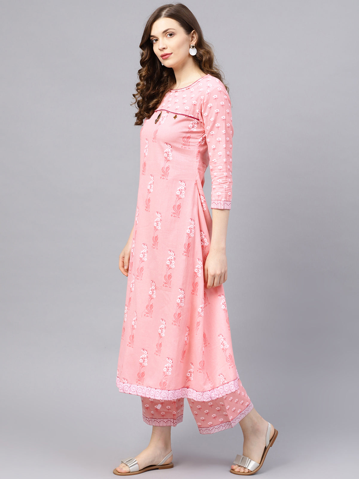 Gulabo - Pale Pink Anarkali Set