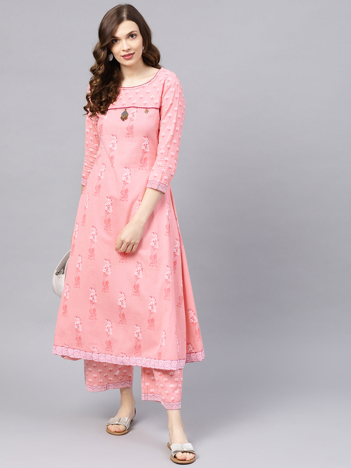 Gulabo - Pale Pink Anarkali Set